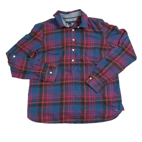 Tommy Hilfiger Tops - Tommy Hilfiger Women's cotton Half Button Down M